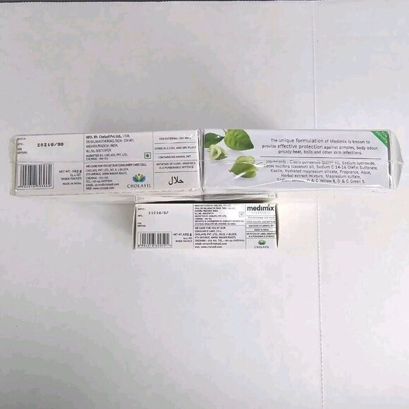 MEDIMIX AYURVEDIC Bar Soaps Lot of 5 4.4 oz Sandal Glycerin Turmeric Argan Herbs - Picture 4 of 8